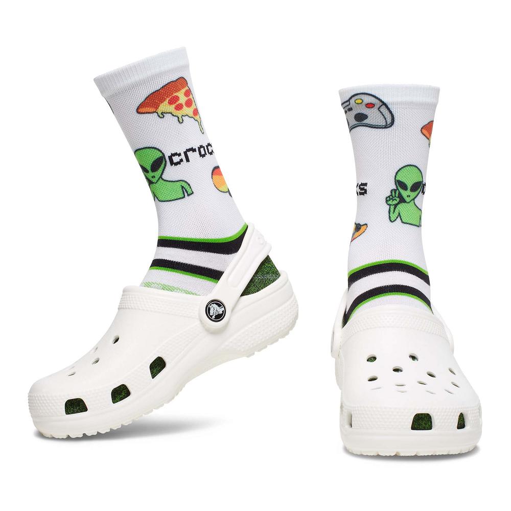 Chaussettes Crocs Crew Seasonal 3-Pack Garcon Multicolore | France 1671ILHS